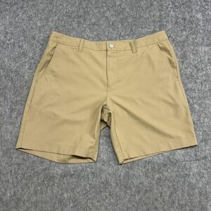 Bonobos Golf Shorts Mens 36 Khaki Tan 7.5 Inch Inseam Chino Performance Pockets